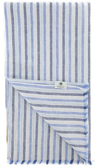 Luigi Borrelli Blue Striped Long Scarf - 60" x 27" - (LBSS12147)