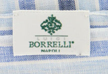 Luigi Borrelli Blue Striped Long Scarf - 60" x 27" - (LBSS12147)