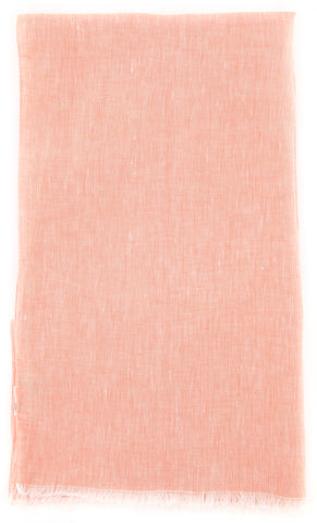 Luigi Borrelli Orange Linen Scarf