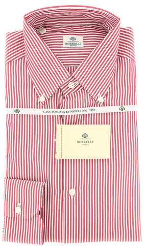 Luigi Borrelli Red Shirt - Slim