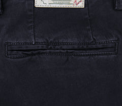 Luigi Borrelli Navy Blue Solid Pants - 38/54 - (10SLIMCERN/LDY/NAVY)