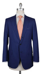 Principe d'Eleganza Blue Wool Solid Suit - 38/48 - (331)