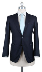 Principe d'Eleganza Navy Blue Wool Suit - 48/58 - (NERANO3BA83318)