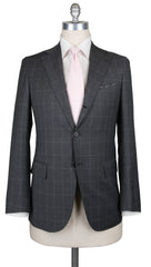 Principe d'Eleganza Gray Wool Window Pane Suit - 40/50 - (V84181122)