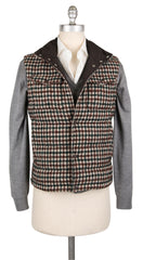 Sartorio Napoli Caramel Shephard's Check Vest - 50/60 - (SA12182)