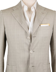 Sartorio Napoli Beige Cotton Solid Sportcoat - (SA10261711) - Parent