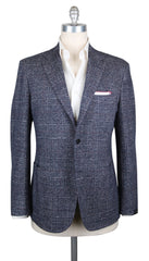 Sartorio Napoli Navy Blue Fancy Sportcoat - 44/54 - (SA918171)