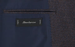 Sartorio Napoli Dark Brown Wool Fancy Sportcoat - (SA926173) - Parent