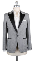 New $2700 Sartorio Napoli Gray Linen Fancy Sportcoat - 38/48 - (SA97174)