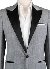 New $2700 Sartorio Napoli Gray Linen Fancy Sportcoat - (SA97174) - Parent