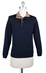 Svevo Parma Navy Blue Wool Sweater - X Small/46 - (0917AI14MP09V21D)