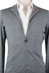 Svevo Parma Gray Wool Sweater - Full Zip - Medium/50 - (1339SE10X33)