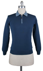 Svevo Parma Blue Wool Sweater - Size M (US) / 50 (EU) - (1373SA13MP13V15B)