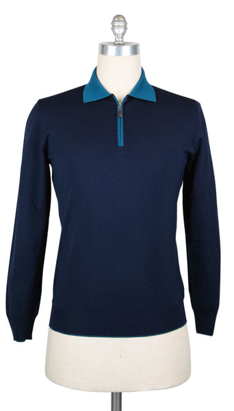 Svevo Parma Navy Blue Wool Sweater - Polo - (S1241811) - Parent