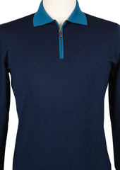 Svevo Parma Navy Blue Wool Sweater - Polo - (S1241811) - Parent