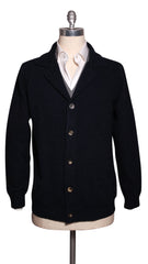 Svevo Parma Midnight Navy Blue Wool Blend Shawl Sweater - XXL/56 - (1812)