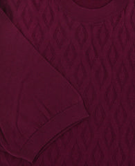 Svevo Parma Burgundy Red Sweater - Short Sleeve - (SVM946829S) - Parent