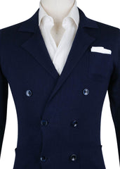 Svevo Parma Navy Blue Cotton Solid Resort Jacket - (354) - Parent