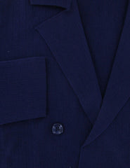 Svevo Parma Navy Blue Cotton Solid Resort Jacket - (354) - Parent