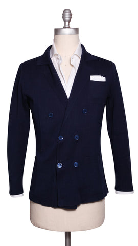Svevo Parma Navy Blue Cotton Resort Jacket - (1823)
