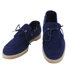 Svevo Parma Blue Suede Lace Loafers - 9/8 - (6S)