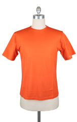 Svevo Parma Orange Solid Crewneck Piqué T-Shirt - XX Large - (RN)