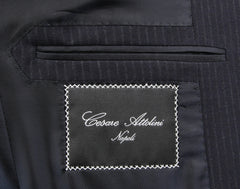 Cesare Attolini Midnight Navy Blue Super 120's Suit - (CA2162219) - Parent