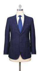 Fiori Di Lusso Blue Silk Blend Melange Suit - 38/48 - (BN322212)