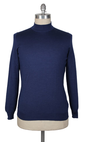 Svevo Parma Navy Blue Mock Turtleneck Sweater