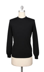 Svevo Parma Black Cashmere Blend Crewneck Sweater - XS/46 - (SV48226)