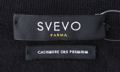 Svevo Parma Black Cashmere Blend Crewneck Sweater - (SV48226) - Parent