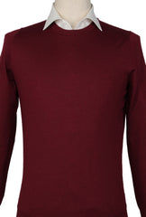 Svevo Parma Burgundy Red Crewneck Sweater - (SV1019221) - Parent