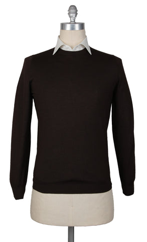 Svevo Parma Dark Brown Crewneck Sweater