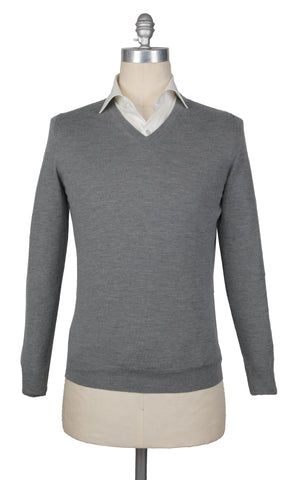 Svevo Parma Gray V-Neck Sweater