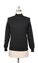 Svevo Parma Dark Gray Wool Mock Turtleneck Sweater - XXL/56 - (SV10122210)