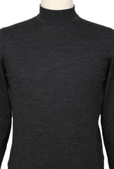 Svevo Parma Dark Gray Wool Mock Turtleneck Sweater - (SV10122210) - Parent