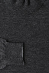 Svevo Parma Dark Gray Wool Mock Turtleneck Sweater - (SV10122210) - Parent