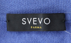 Svevo Parma Blue Wool 1/4 Zip Polo Sweater - (SV928222) - Parent