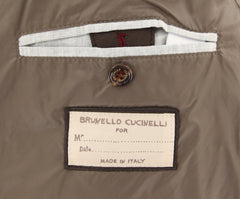 Brunello Cucinelli Brown Leather Fancy Puffer - (BC929171) - Parent