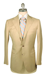 Cesare Attolini Beige Super 150's Solid Suit - 40/50 - (690)