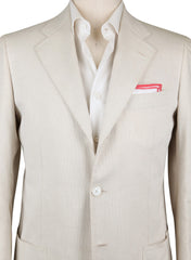 Cesare Attolini Off White Cotton Sportcoat - (CA35514N317) - Parent