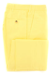 Cesare Attolini Yellow Solid Pants - Slim - 38/54 - (CAS10CA17Y11)