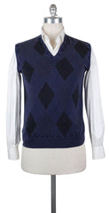 Finamore Napoli Blue Cashmere Sweater - XX Small/44 - (21DDI59200001)