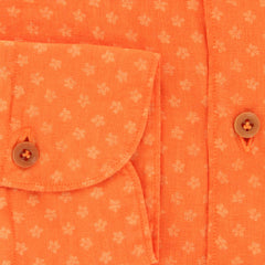 Finamore Napoli Orange Shirt - Extra Slim - 15/38 - (26SEN01166403)