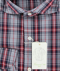 Finamore Napoli Red Plaid Shirt - Extra Slim - M/M - (27SEN01169101)