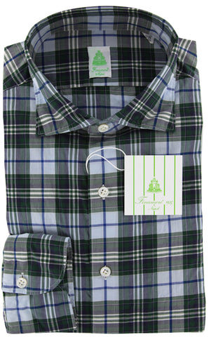 Finamore Napoli Green Shirt – Size: L US / L EU