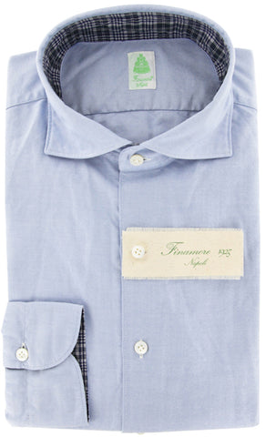 Finamore Napoli Light Blue Shirt – Size: XL US / XL EU