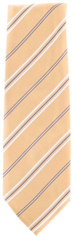 Finamore Napoli Yellow Silk Tie