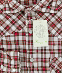 Finamore Napoli Red Casual Shirt 15.75