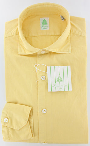 Finamore Napoli Yellow Shirt – Size: 15.5 US / 39 EU